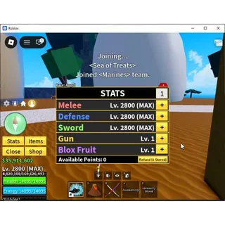 ⭕Blox Fruit|Lv 2800| Angel V4| 3 Myth WP (Hallow Scythe+Dual Katana+Skull) + 3 Epic Fruits |Take Email |