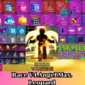 Blox Fruit | Level 2800 Max. | Angel V4 Tier Max. | Sanguine art+Godhuman+CDK | Unverified Account |