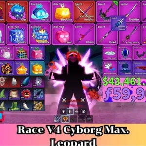 Blox Fruit | Level 2800 Max. | Cyborg V4 Tier Max. | Godhuman+CDK+Shark Anchor | Unverified Account