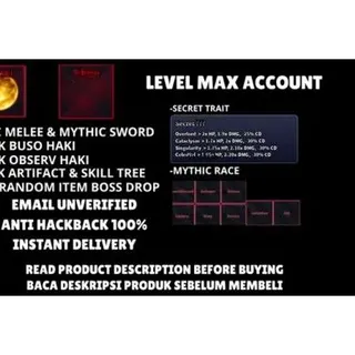 ⭕Sailor Piece Max Level Account