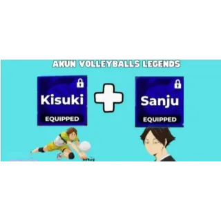 Sanju/Sanu + Kisuki/Kimiro (Style) 0.02% | RAW DATA +13 | INSTANT DELIVERY | NO SCRIPT | - Volleyball Legends
