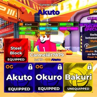 | Volleyball Legends | Maia Twin / Bakuri | Steel Block | Unverified Account |