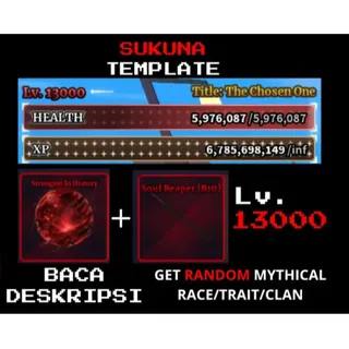 ⭕ACCOUNT LEVELE MAX (SUKUNA+ICHIGO) - SAILOR PIECE