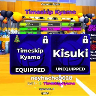 ⛔| Volleyball Legends | Timeskip Kyamo | Kisuki | Unverified Account |