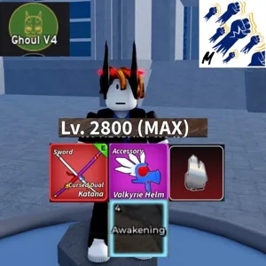 ✴️[Instant]GH / Ghoul V4 T10 ⚙️ / Level 2800 MAX / Cursed Duel Katana ⚔ / Valkyrie