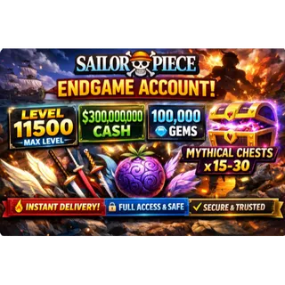 ⭕[Sailor Piece] $20M-300M | Gem 20K-100K | LV.11500 +++