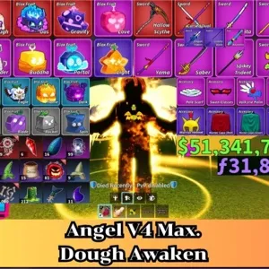 ✅Blox Fruit | Level 2800 Max. | Angel V4 Tier Max. | Sanguine art+Godhuman+CDK | Unverified Account