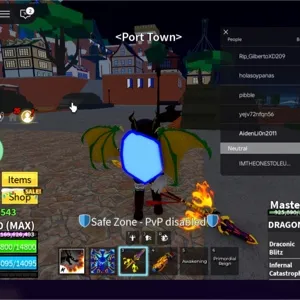 LV 2800+GOD+ Dragon Heart + Dragon Storm RACE DRACO V4 FULL GEAR + EAT KITSUNE |Unverified Account