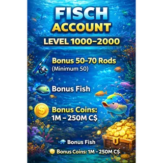 ⛔Fisch Bonus Rod + Bonus Coin + Bonus Fish Fisch