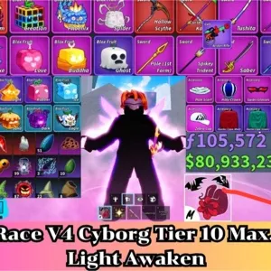✅Blox Fruit | Level 2800 Max. | Cyborg V4 Tier Max. | Sanguine art+Godhuman+CDK | Unverified Account