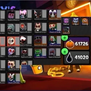 ✅Dandy World Account | Max Twisted Research on All Current Toons | 45k Ichors | Roblox | Dandy's World