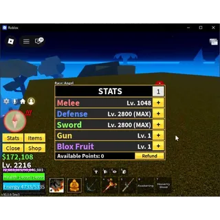 ⭕Blox Fruit | Lv 2216 |Angel V4|(Shark Anchor,Kabucha,Midnight B,etc)|2 Permanent Fruits|9 Myth Acc|