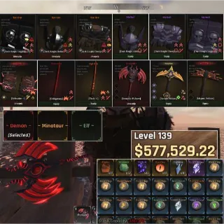 The Forge|Lvl 139 Demon Race | Demonite Pickaxe / Arcane Pickaxe / Magma Pickaxe | Ful..........