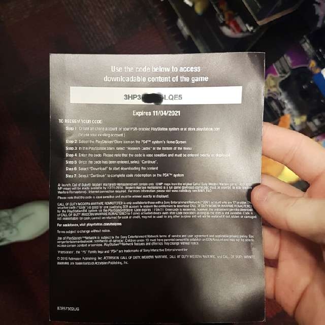 modern warfare xbox code