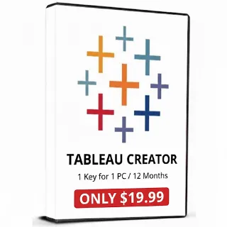 Tableau Creator License | Genuine Key | Windows & Mac | 2020-2025 | 1 Year