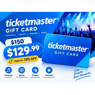 Ticketmaster Gift Card $150 – Digital Gift Card