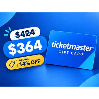 Ticketmaster Gift Card $424 – Digital Gift Card 