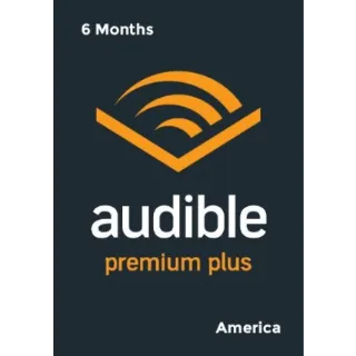 AUDIBLE PREMIUM PLUS 6 MONTHS MEMBERSHIP (6 CREDITS) – US GIFT CODE – ONLY $22.99