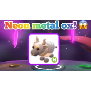 Neon Metal Ox | Adopt Me