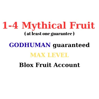 Godhuman - max lvl - 3 Mythical Fruit / Blox Fruit