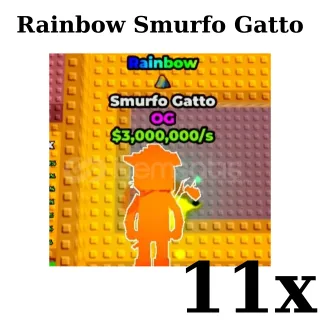 11x - 3.000.000/s Rainbow Smurfo Gatto| Break A Lucky Block