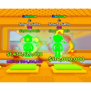 2x - 3.000.000/s Rainbow Smurfo Gatto| Break A Lucky Block