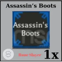 1x Assassins Boots | Rune Slayer | Assassin's Boots