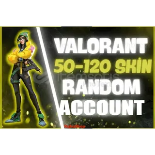 30-120 Skin Random Valorant Account - Random Server