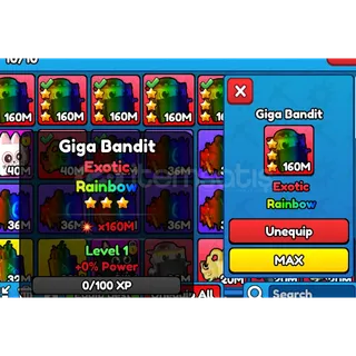 1x Giga Bandit | Pickaxe Simulator