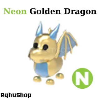 Neon golden Dragon | Adopt Me