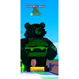 Big/huge/titan/titanic Burgerini bearini- Escape Tsunami for brainrots !