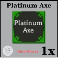 1x Platinum Axe | Rune Slayer