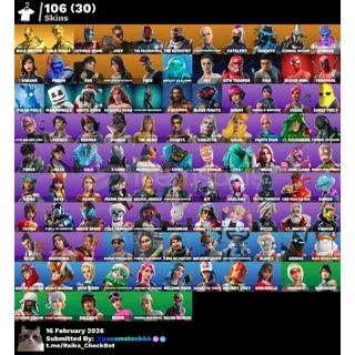 Fortnite Account 106 skin - TR ACCOUNT