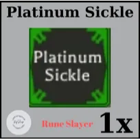 1x Platinum Sickle | Rune Slayer |