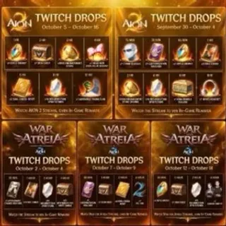 Aion 2 27 Rewards / Skins/ Items | Twitch Drops