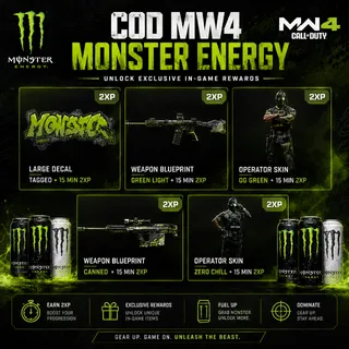 COD MW4 Monster Energy Full Set
