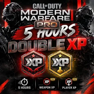 5 Hours Double XP + 5 Hours Weapon XP MW4 