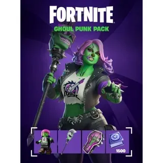 Fortnite - Ghoul Punk Pack + 1,500 V-Bucks Challenge ALL Platform