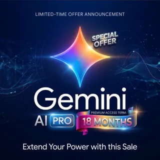 Google AI Pro (GEMINI) 18 Months (NON-STACKABLE)