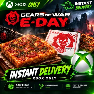 Gears Of War GOW E Day Emblem x Prince Street Pizza