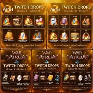Aion 2 27 Rewards / Skins/ Items | Twitch Drops