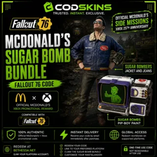 Fallout 76 sugar bomb item bundle McDonalds exclusive