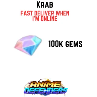 100K Gems | Anime Defenders