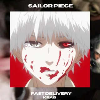 [ Sailor Piece ] Black Reaper + Full Pity (125 Summon) + Freebie | Ken Kaneki |