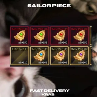 [ Sailor Piece ] All Relic Set (Luck, Dmg, Crit Dmg, Crit Chance | Bundle | Fast Delivery