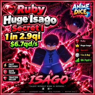 Secret I $6.7Qd/s 1 in 2.9 Qi | Anime Dice