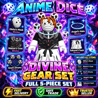 Divine Gear Set / OP Divine Gears / Anime Dice