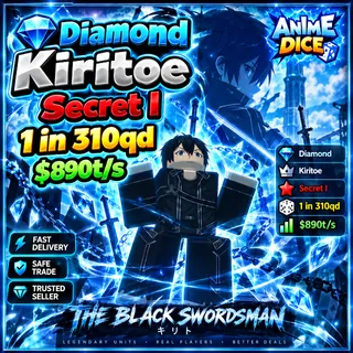 Secret I $890T/s 1 in 310Qd| Anime Dice