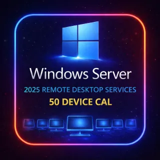 Windows Server 2025 RDS 50 Device CAL | Remote Desktop License | Instant Delivery