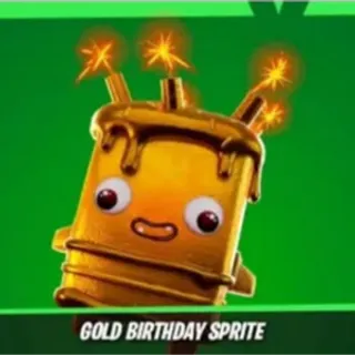 Gold birthday sprite